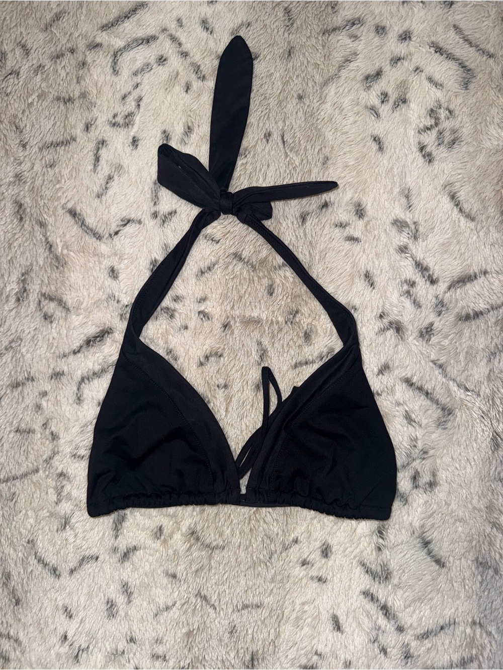 Y2k vintage early 2000s black halter victoria’s secret bikini top